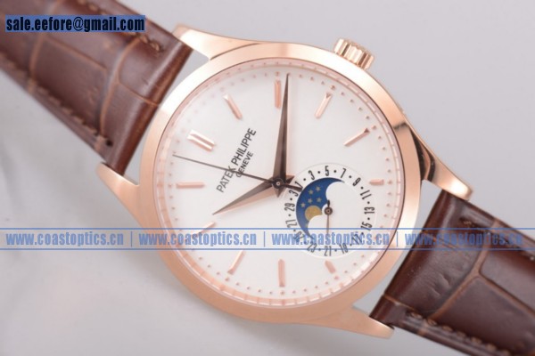Patek Philippe Complications Watch Rose Gold 5396R-011 1:1 Replica White